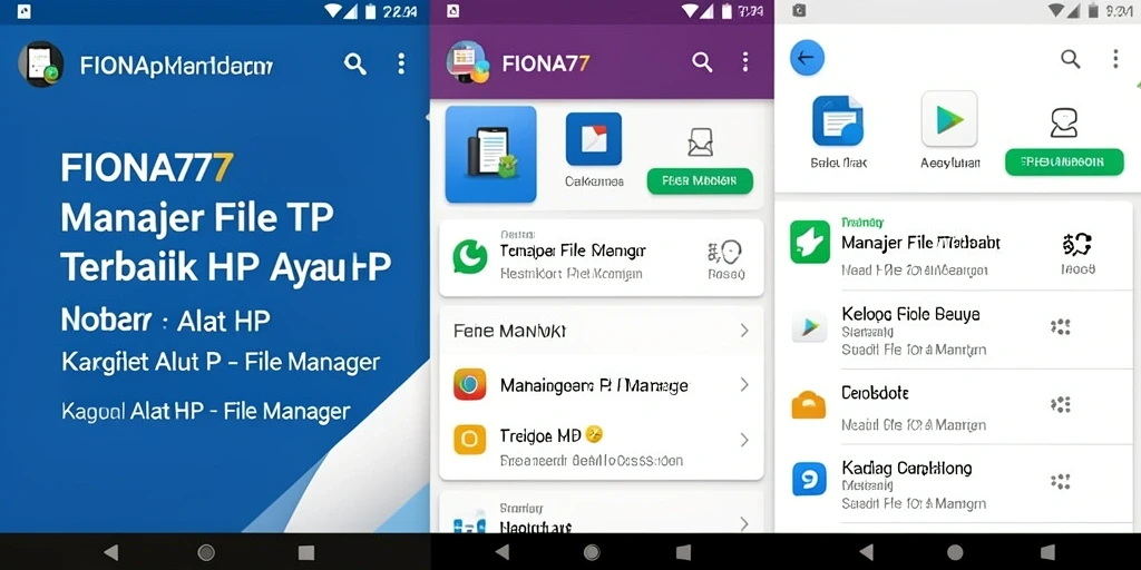 Antarmuka aplikasi FIONA77 yang sederhana dan fungsional.