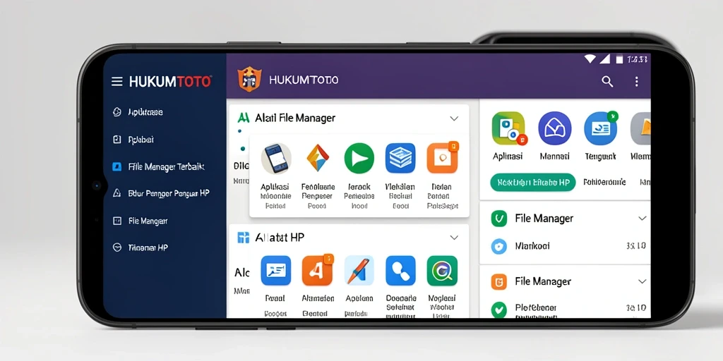 Antarmuka HUKUMTOTO yang sederhana dan mudah digunakan untuk mengelola file.