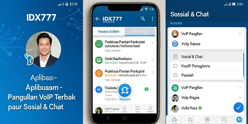 Antarmuka IDX777 yang sederhana untuk panggilan VoIP.