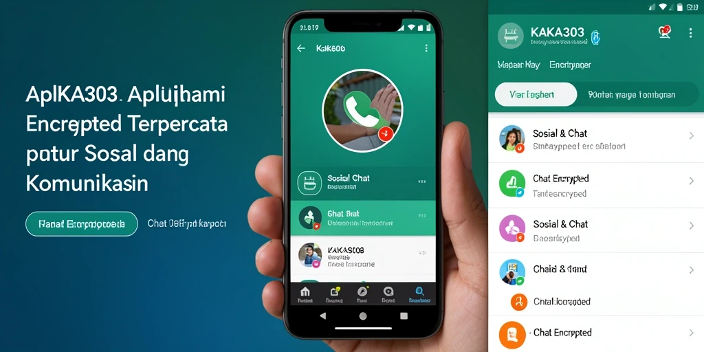 Antarmuka modern KAKA303 dengan fitur Chat Encrypted yang menarik.