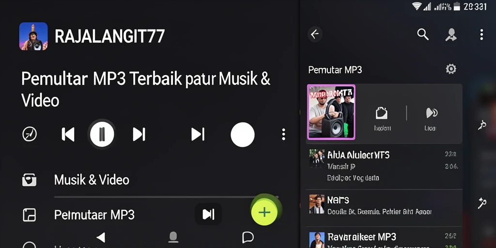 Tampilan antarmuka pengguna RAJALANGIT77 yang menarik dan fungsional.