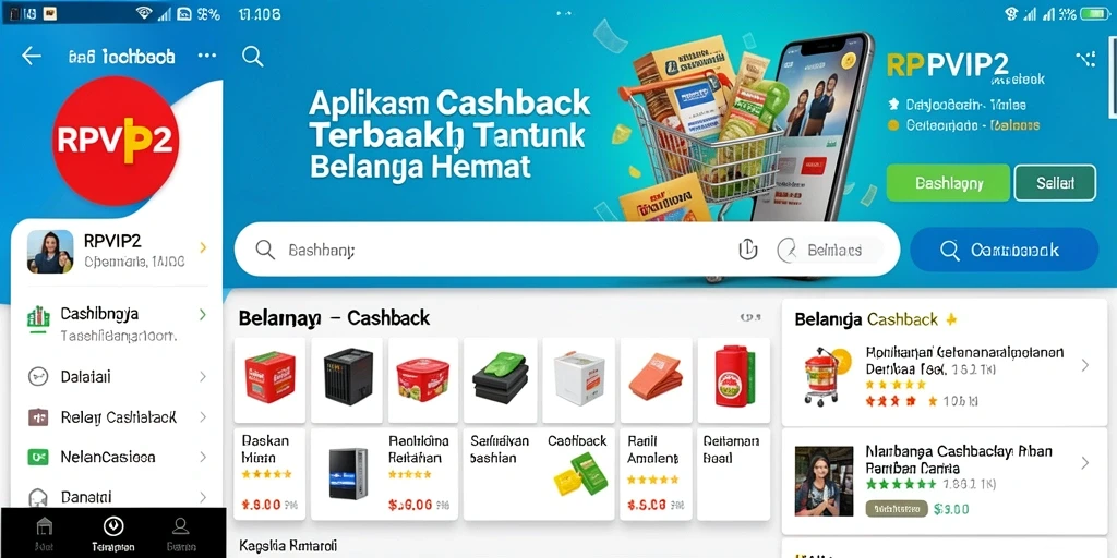 Antarmuka RPVIP2 dengan fitur Cashback yang menarik dan mudah digunakan.