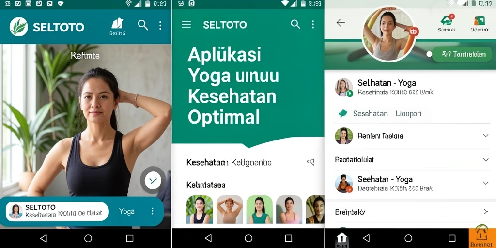 Antarmuka user-friendly dengan berbagai program yoga dan meditasi.