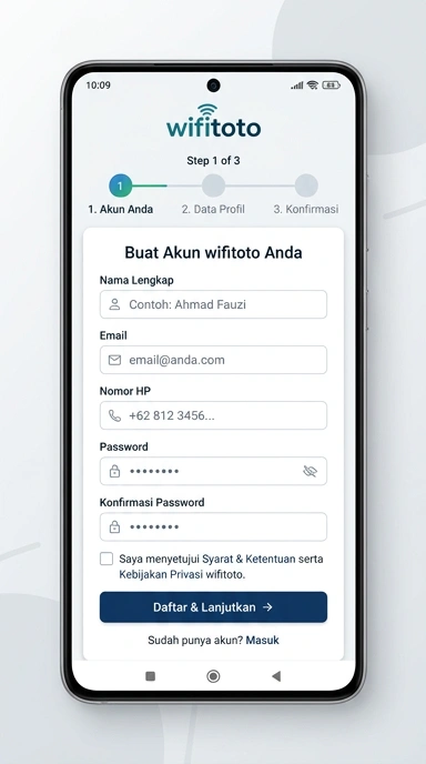 Panduan Lengkap Registrasi Akun wifitoto