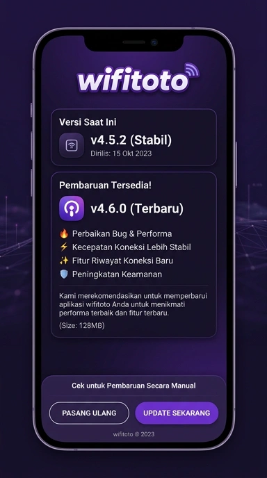 Riwayat Versi Aplikasi wifitoto untuk Android